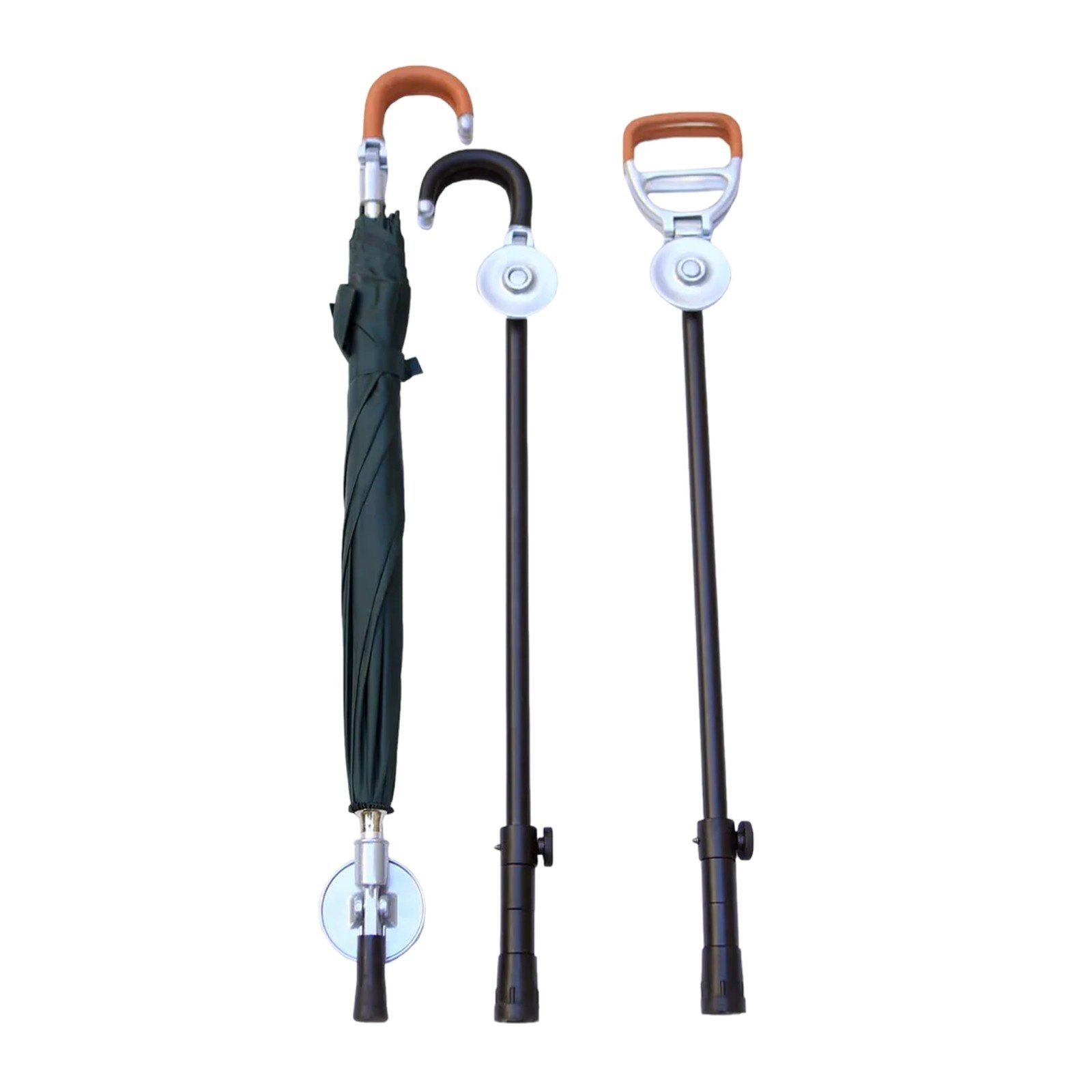 Multi-functional Height-adjustable Umbrella Walking Cane and seat stick Convenient support tools for mobility and weather protection
