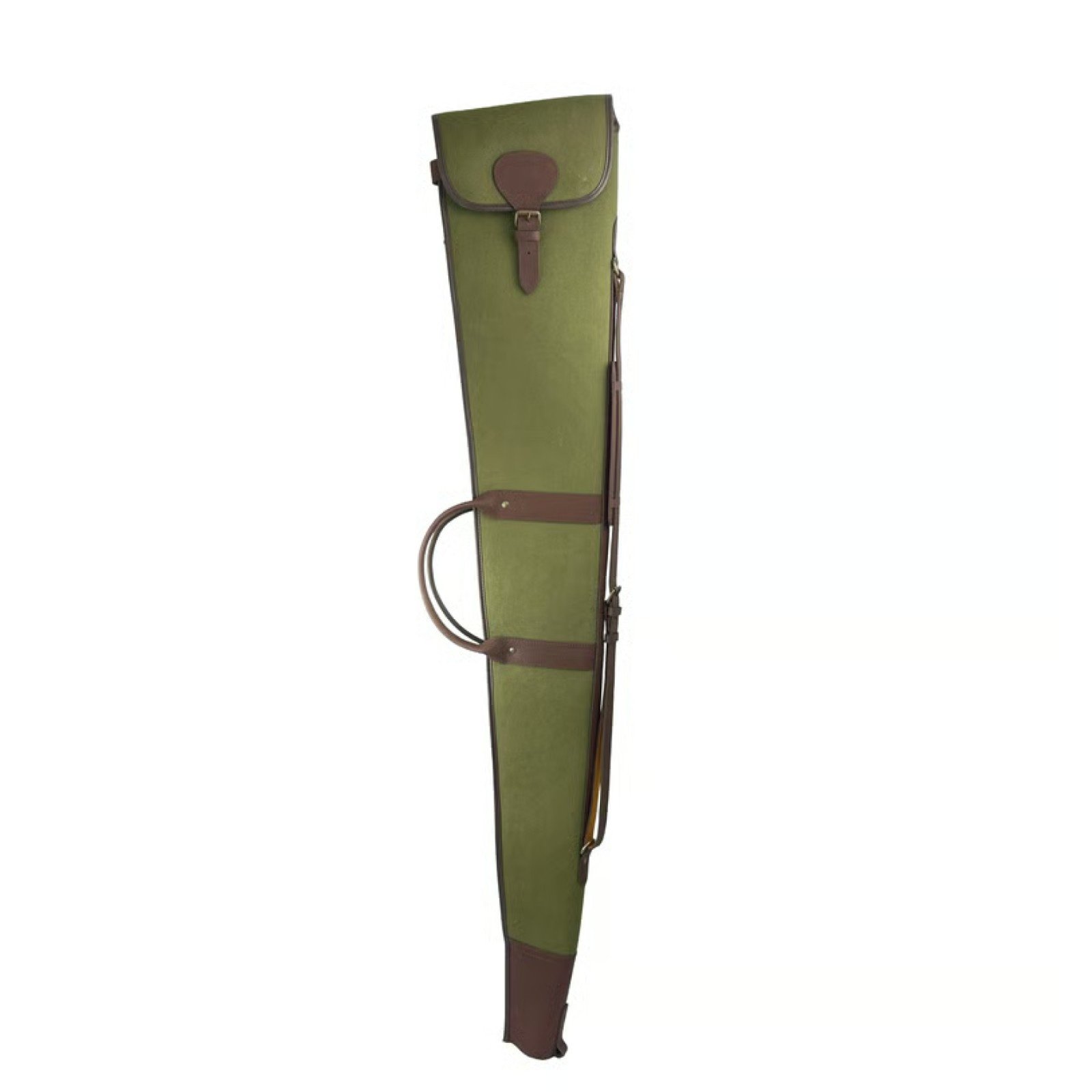 Leather and Green Canvas gun slip