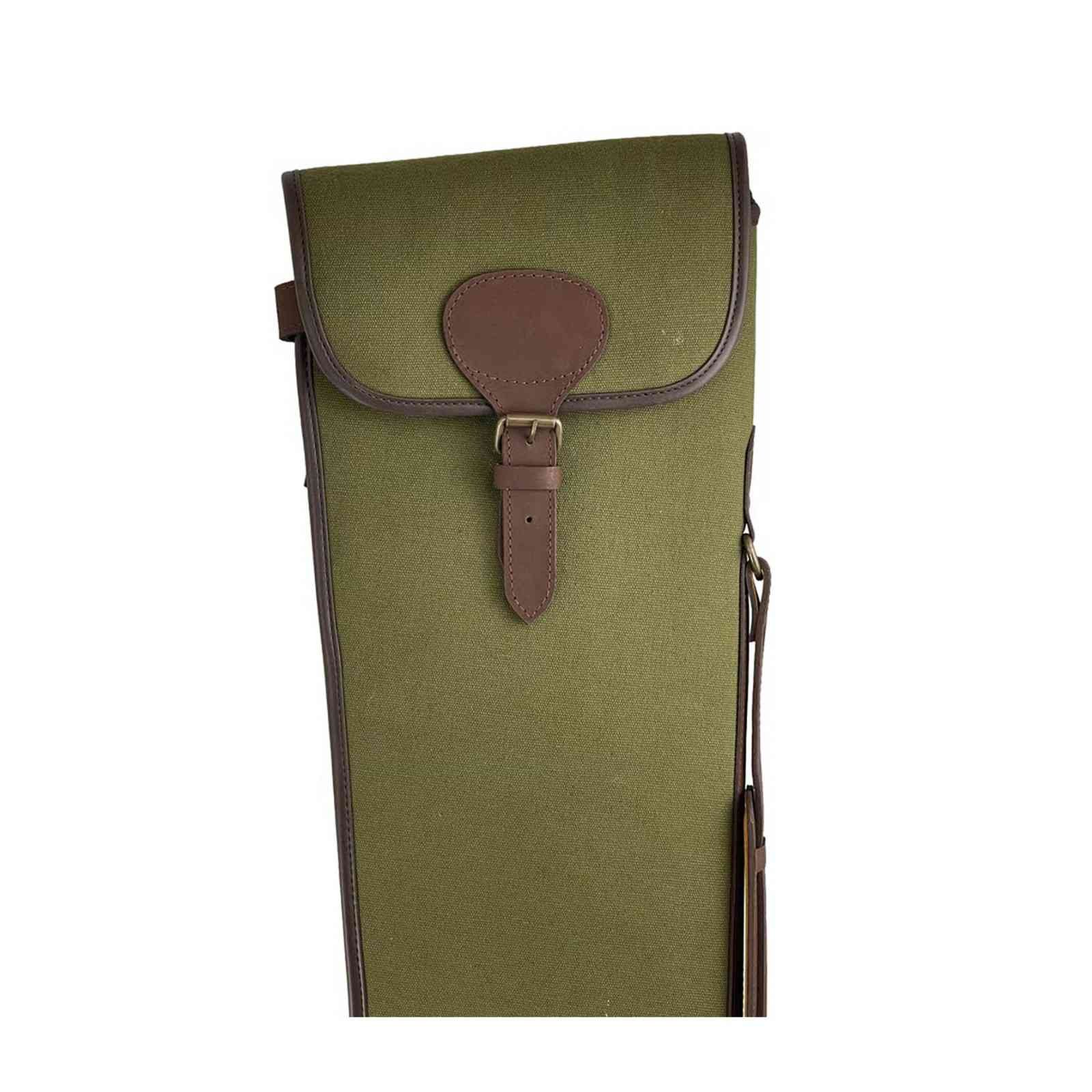 Leather and Green Canvas gun slip - Image 3