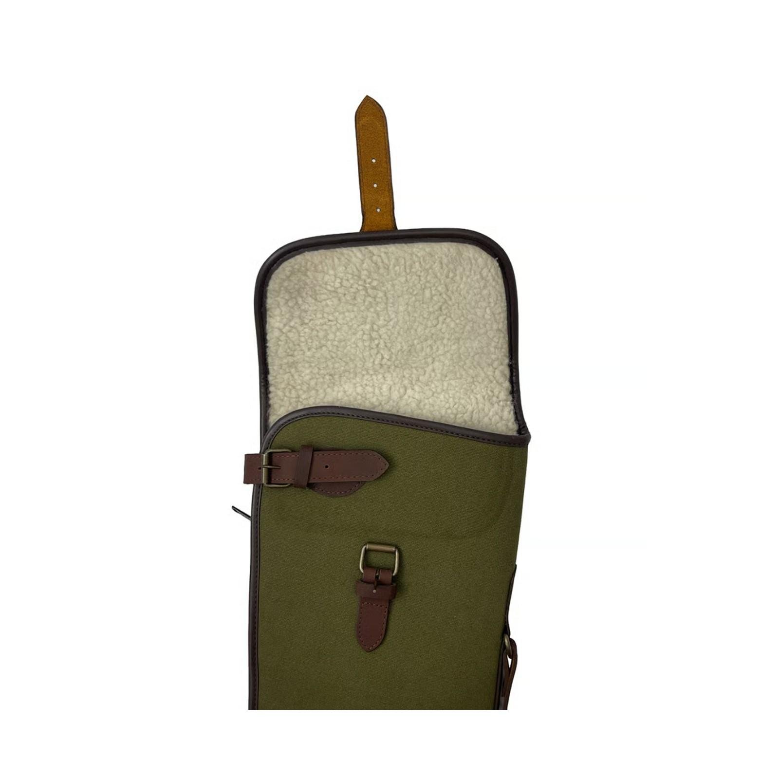 Leather and Green Canvas gun slip - Image 2